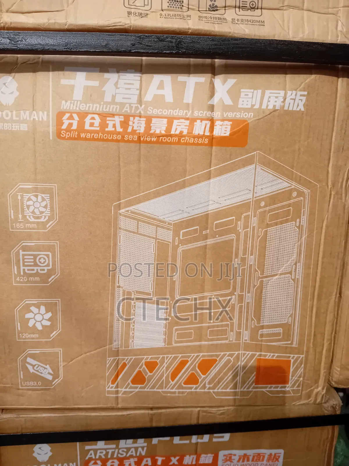 Atx Computer Gaming Case With 5 RGB Fans With Remote Control