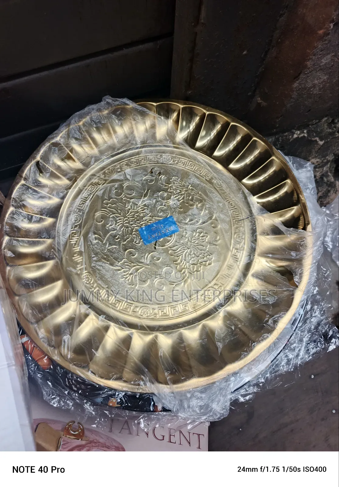 Royal House Serving Modern Golden Plated Tray