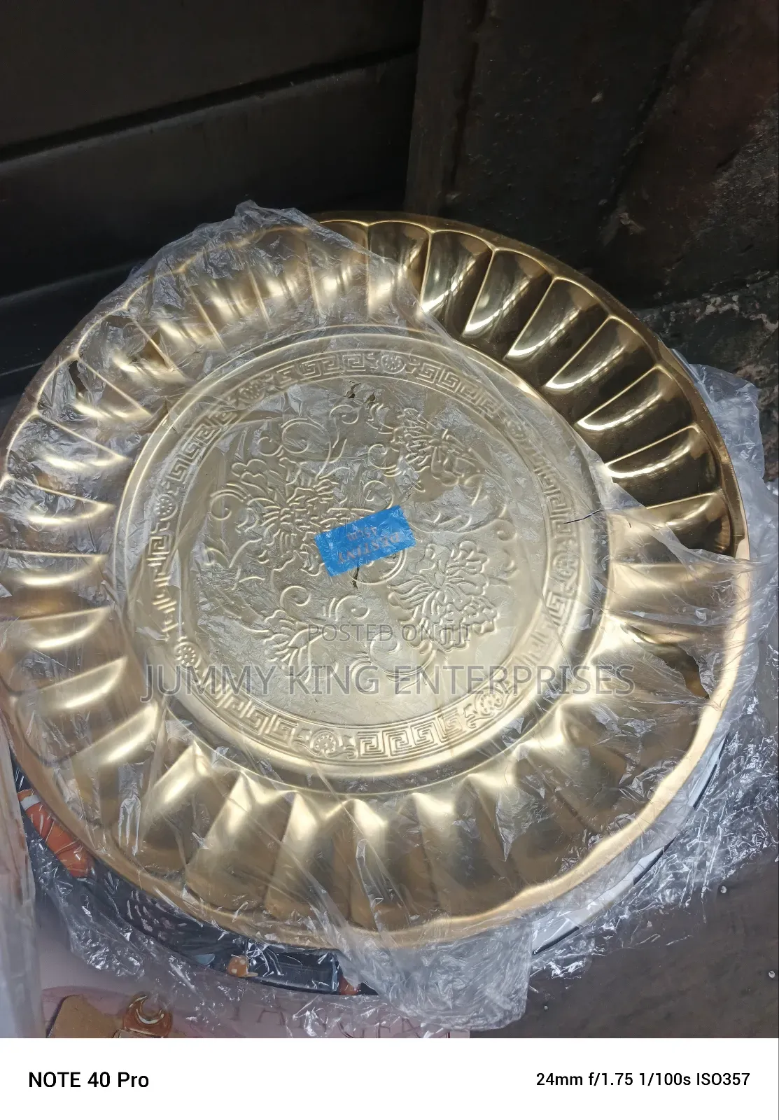 Royal House Serving Modern Golden Plated Tray