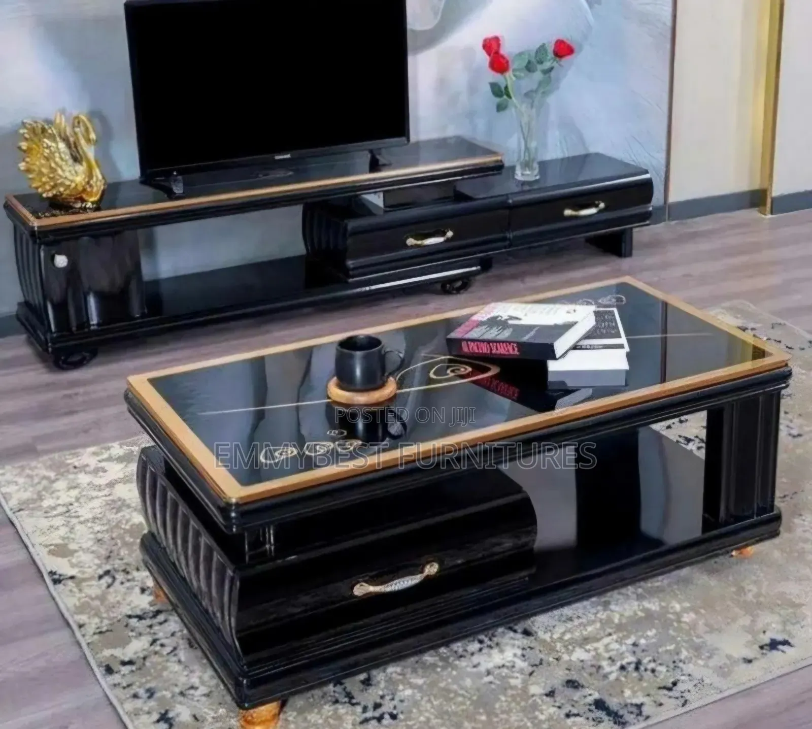 Unique Quality Tv Stand And Center Table Set.
