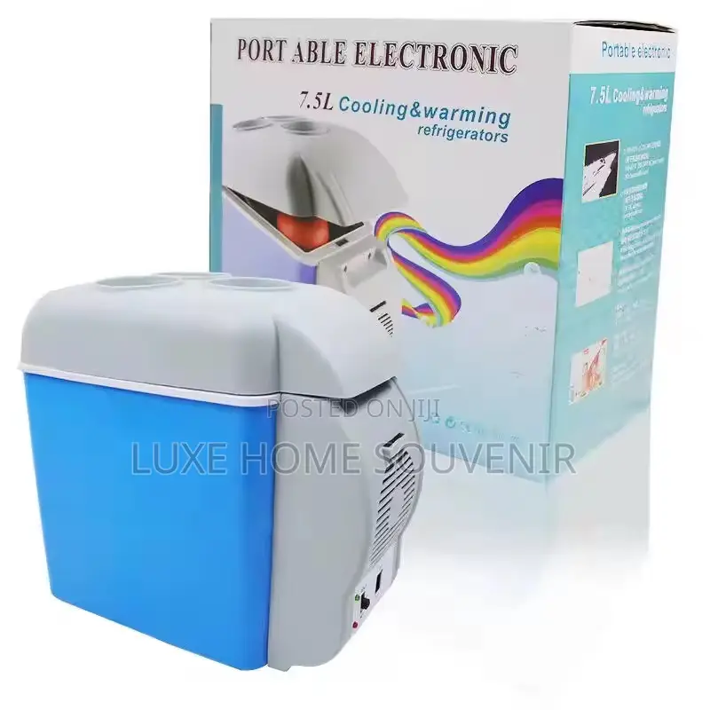Portable Car Fridge 7.5litre Cooling Warning Refrigerator