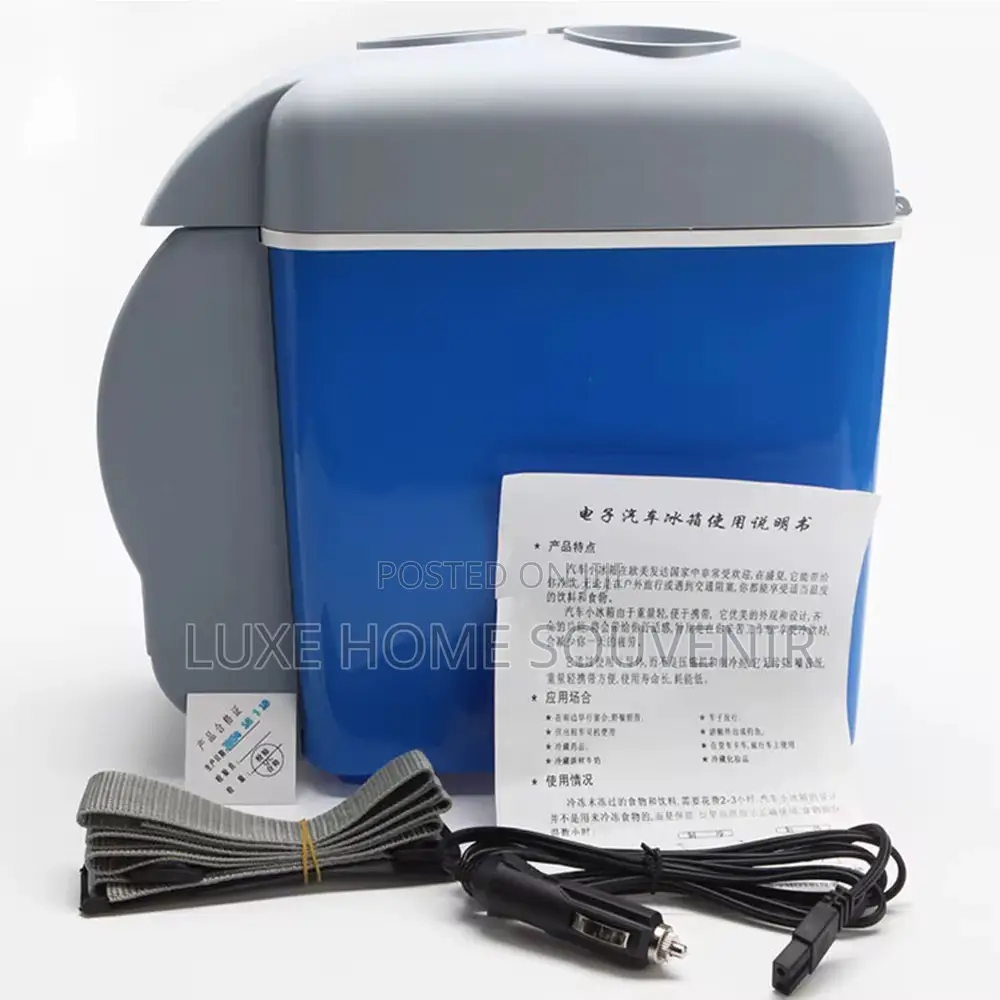 Portable Car Fridge 7.5litre Cooling Warning Refrigerator