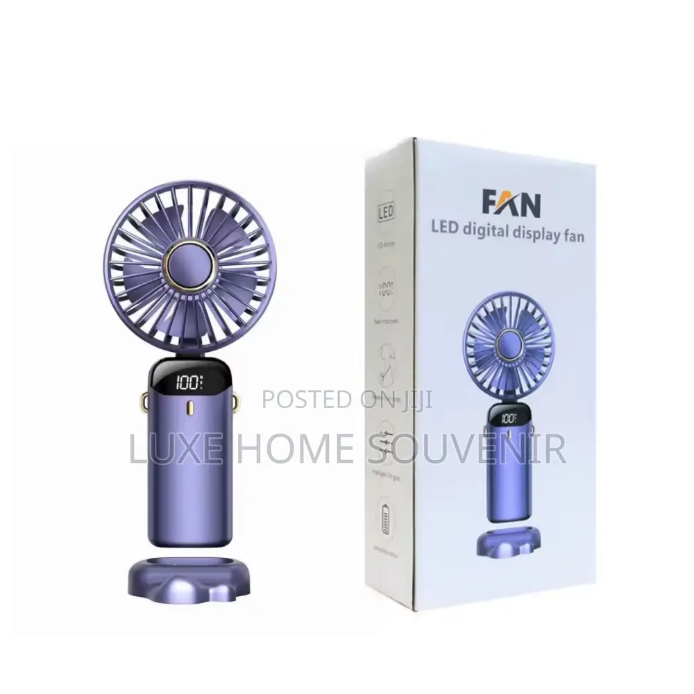 Mini Rechargeable Handheld Fan With Timer