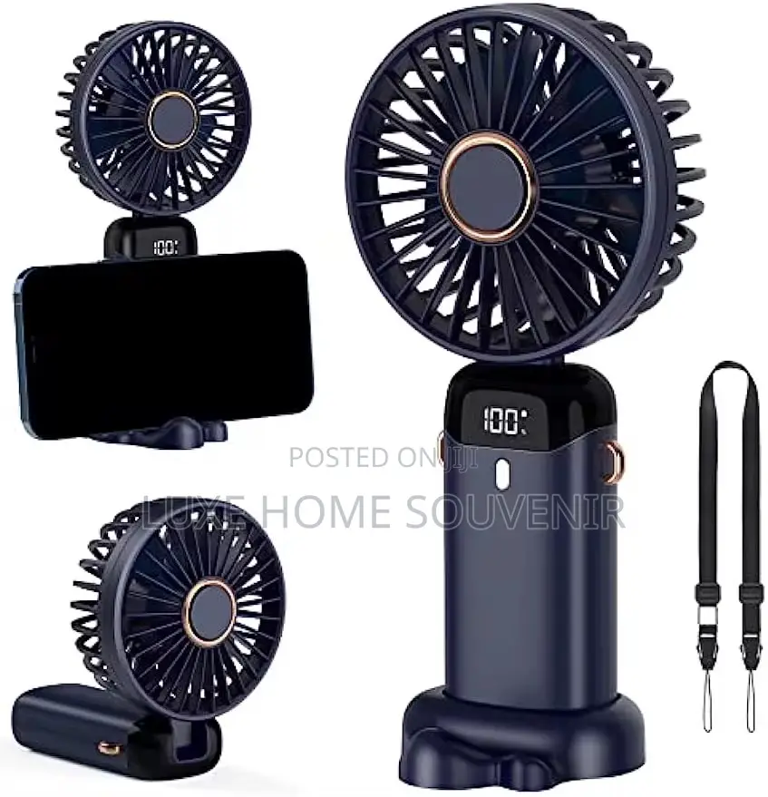 Mini Rechargeable Handheld Fan With Timer