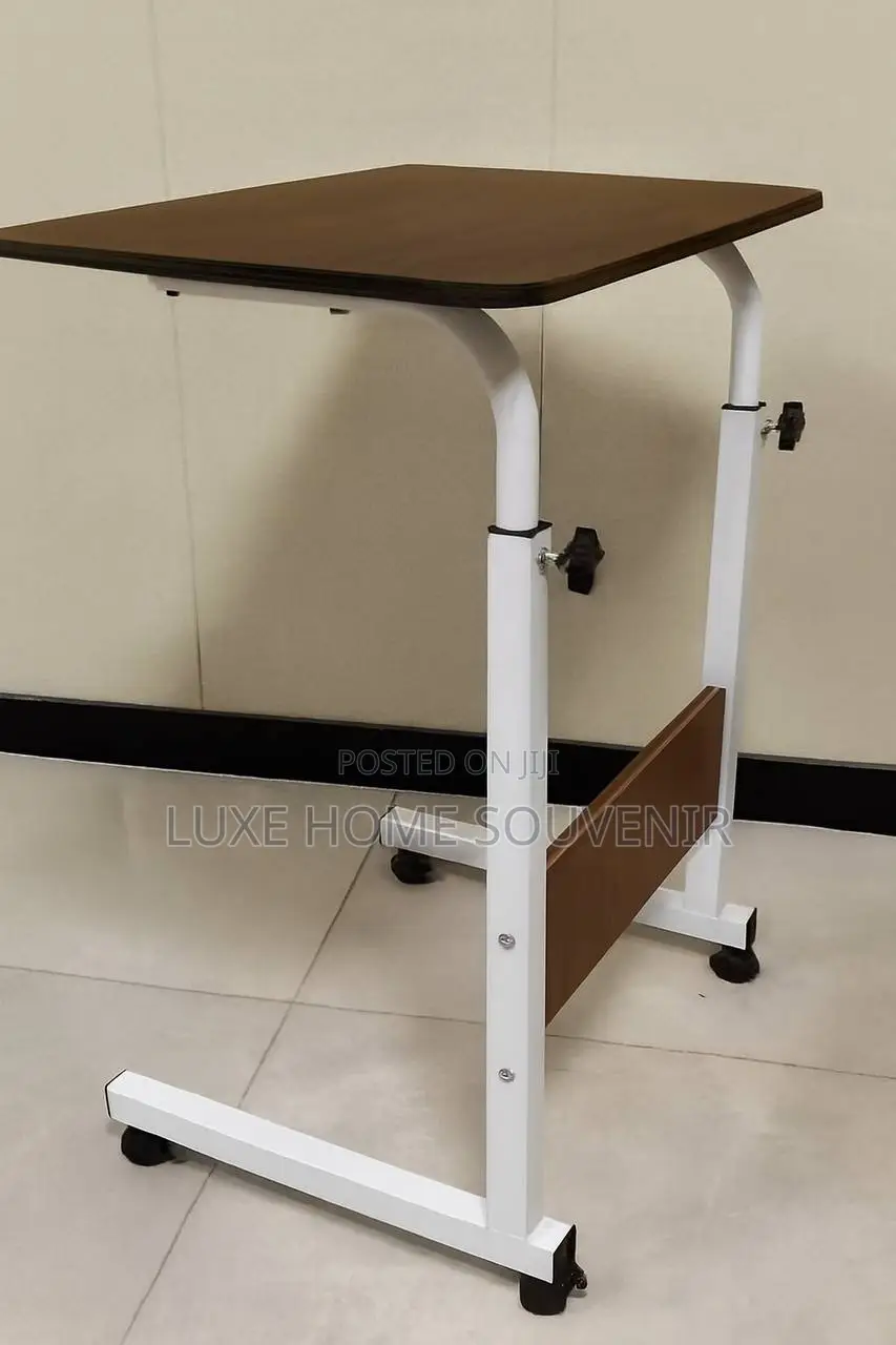 Adjustable Single Laptop Table With Wheel