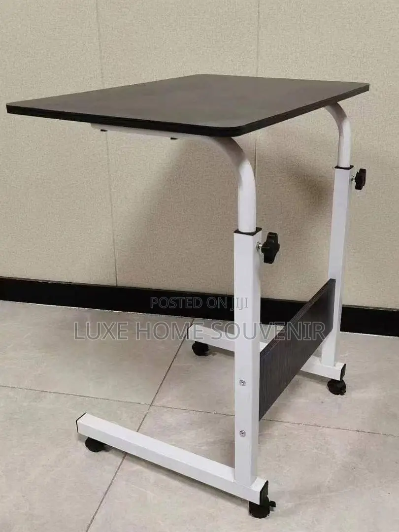 Adjustable Single Laptop Table With Wheel