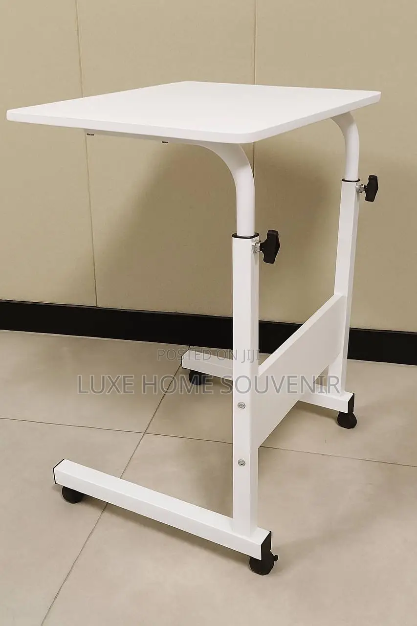 Adjustable Single Laptop Table With Wheel