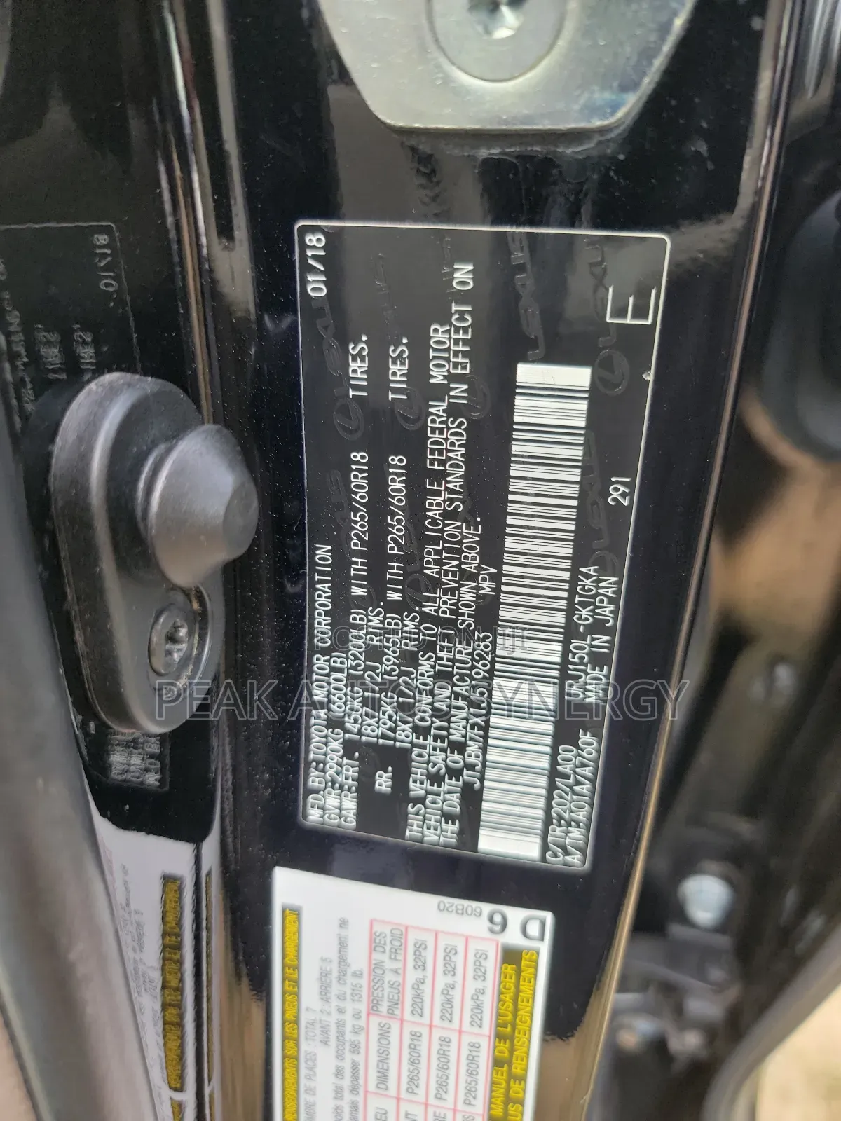 Lexus GX 460 Base 2018 Black