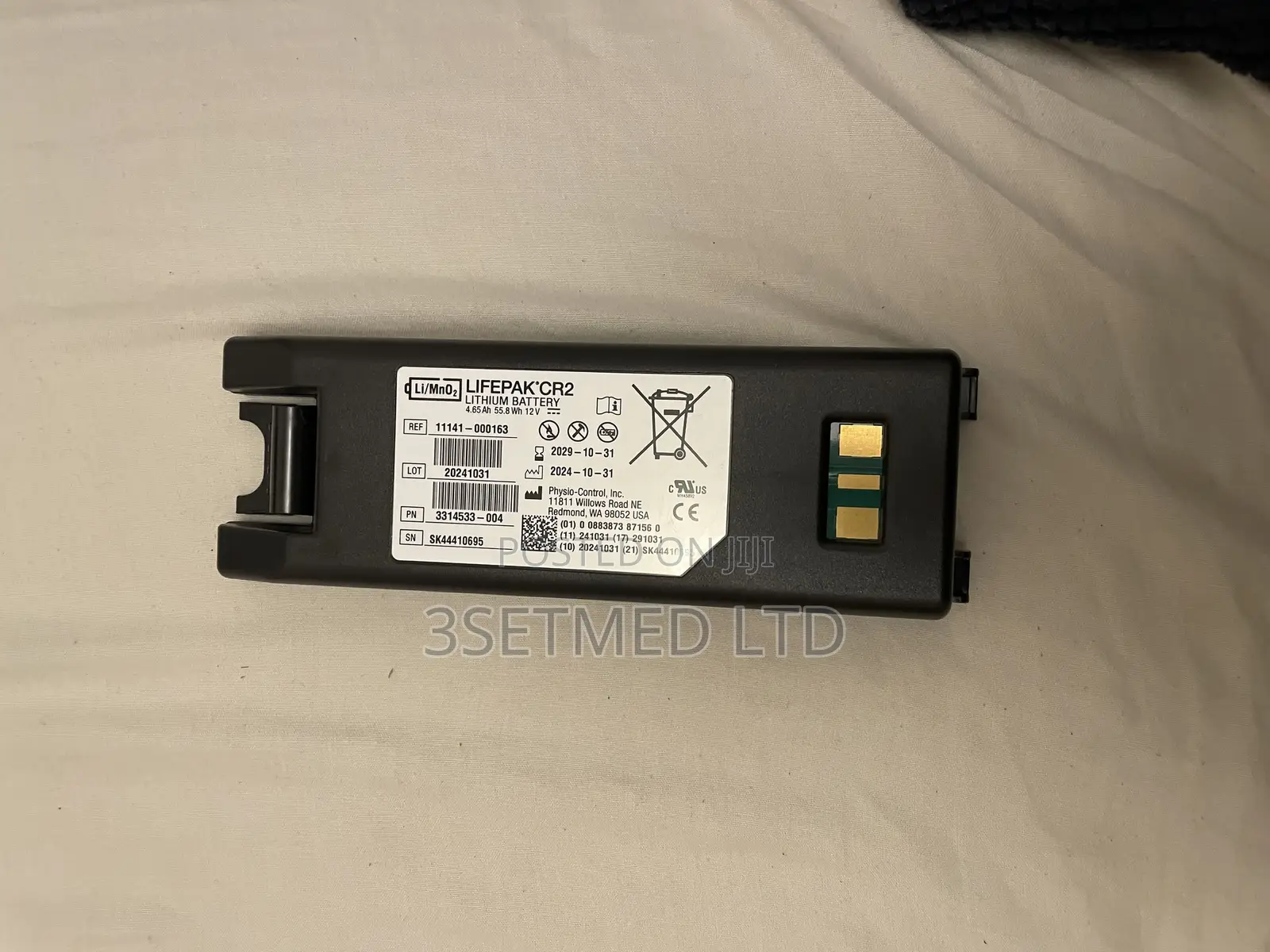 Lifespak Cr2 Defibrillator Battery