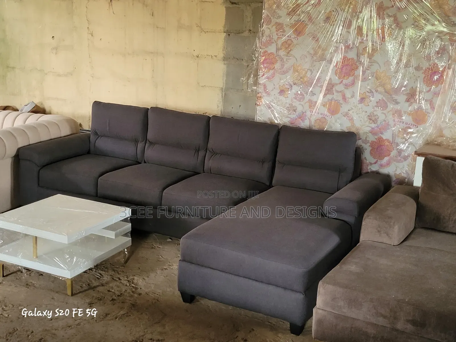 Dark Gray L Couch