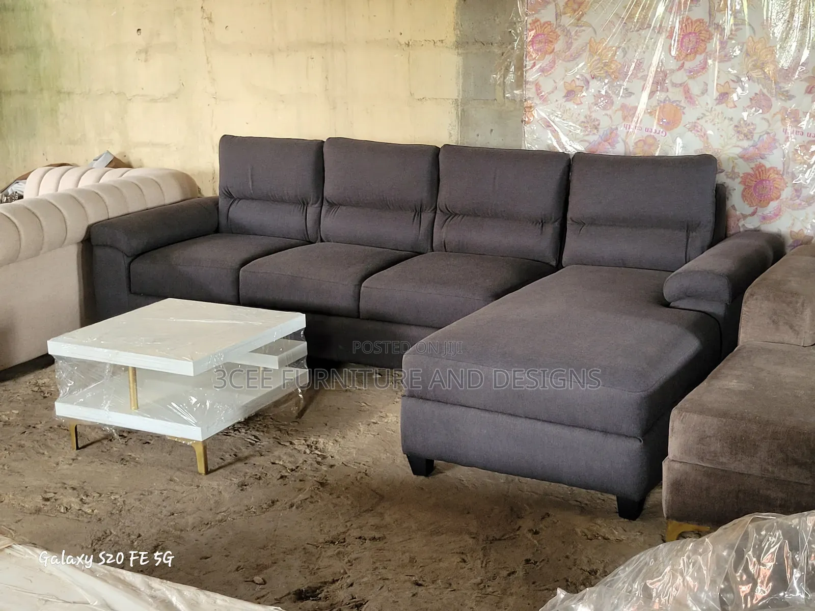 Dark Gray L Couch