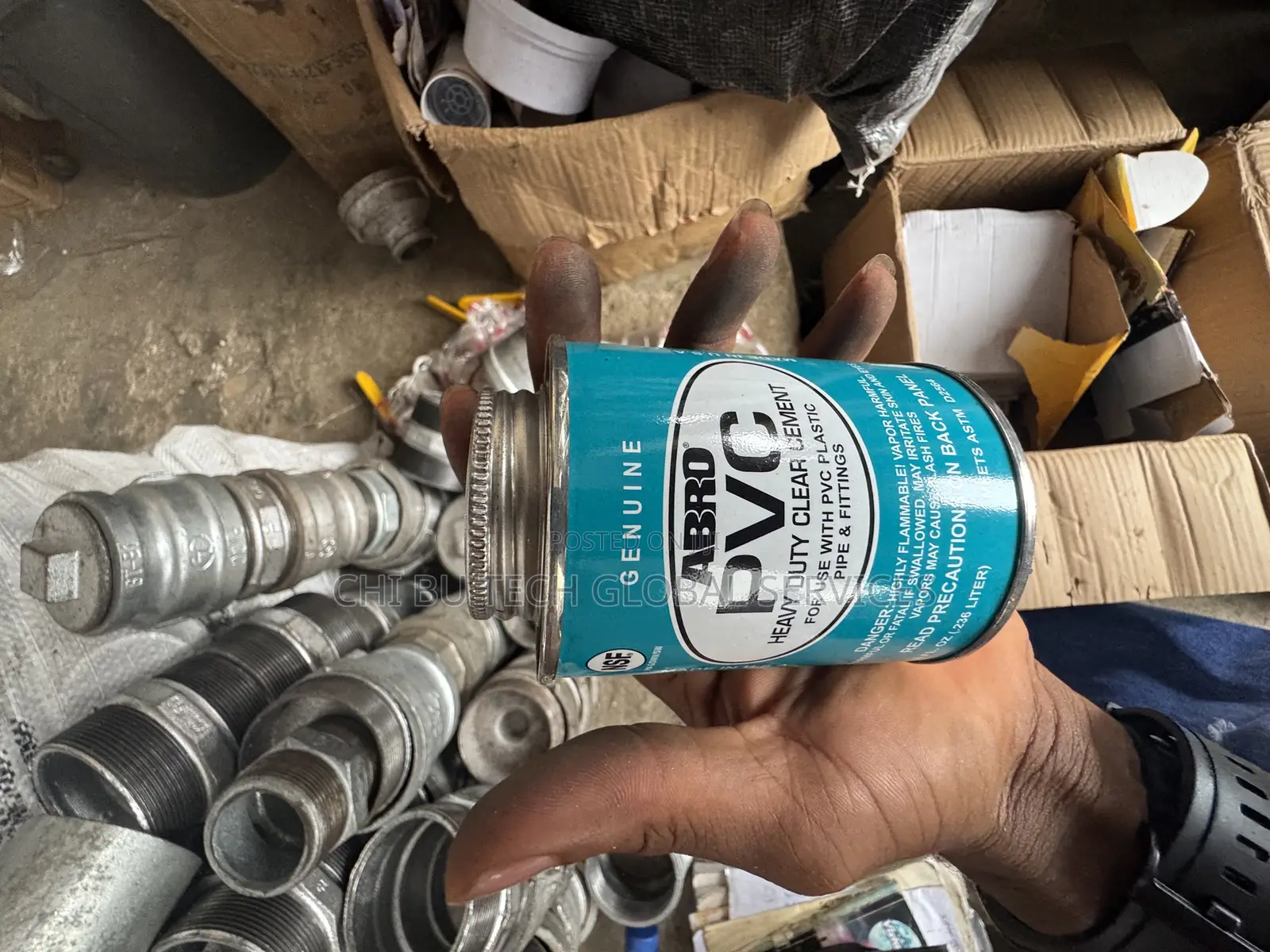 8 Fl. Oz (.236 Liter) Abro PVC Heavy Duty Clear Cement