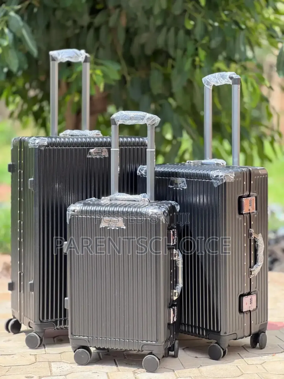 Blue Aluminium Frame Luggage- 3set