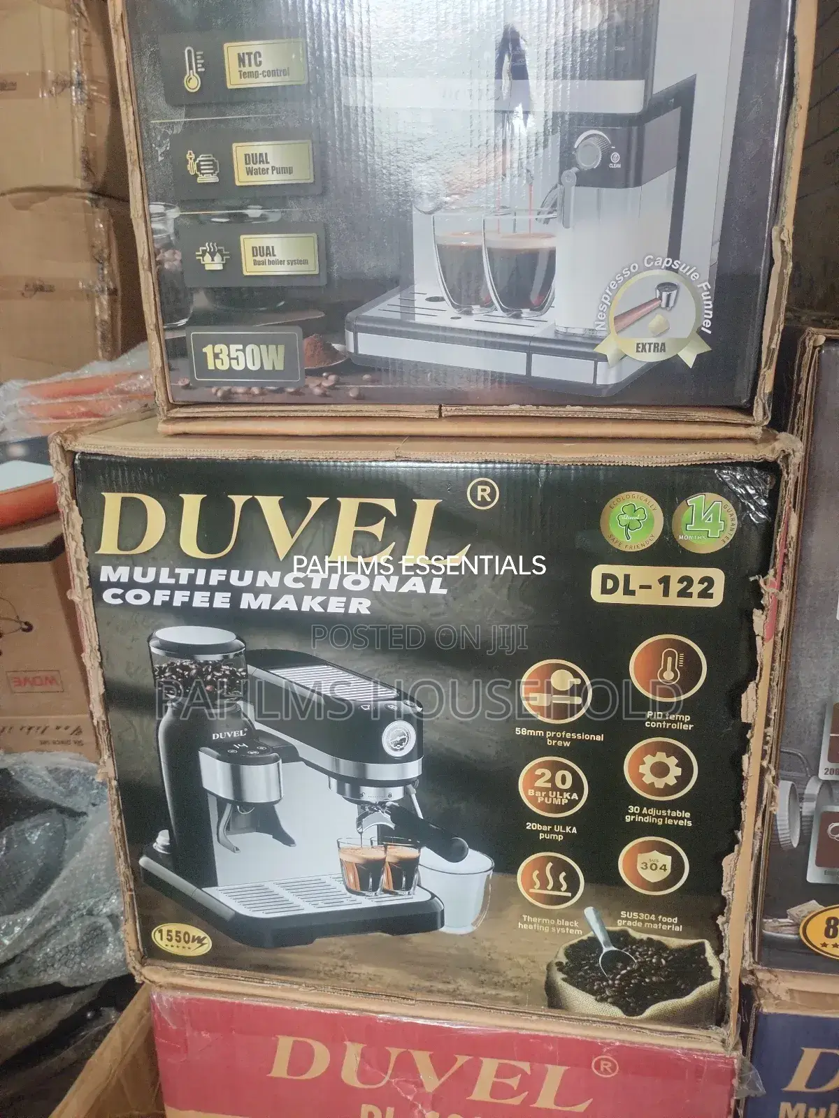 Duvel Automatic Espresso Coffee Machine With Built-in Coffee Grinder