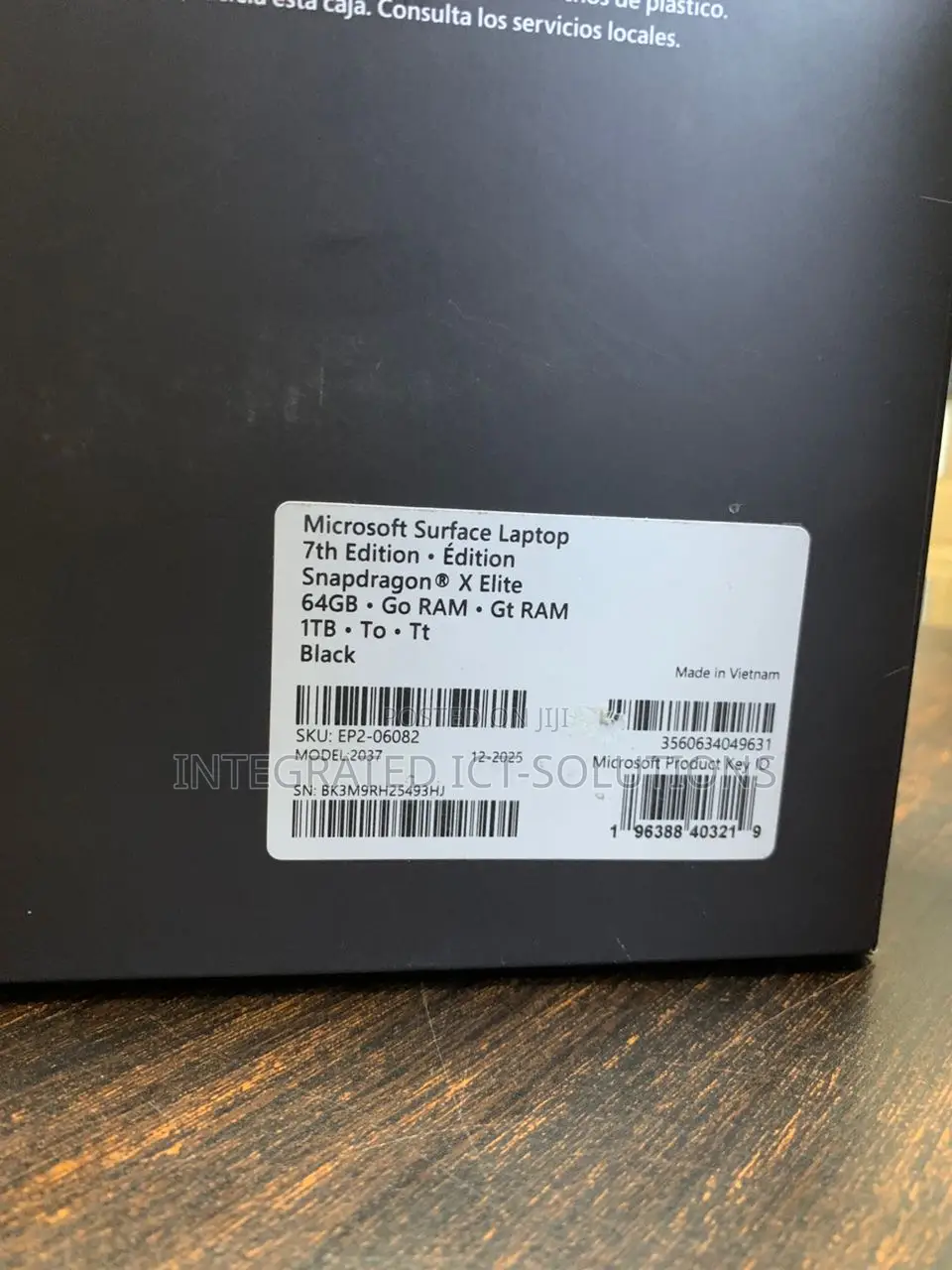 New Laptop Microsoft Surface Laptop 7 64GB Intel Core Ultra 7 SSD 1T