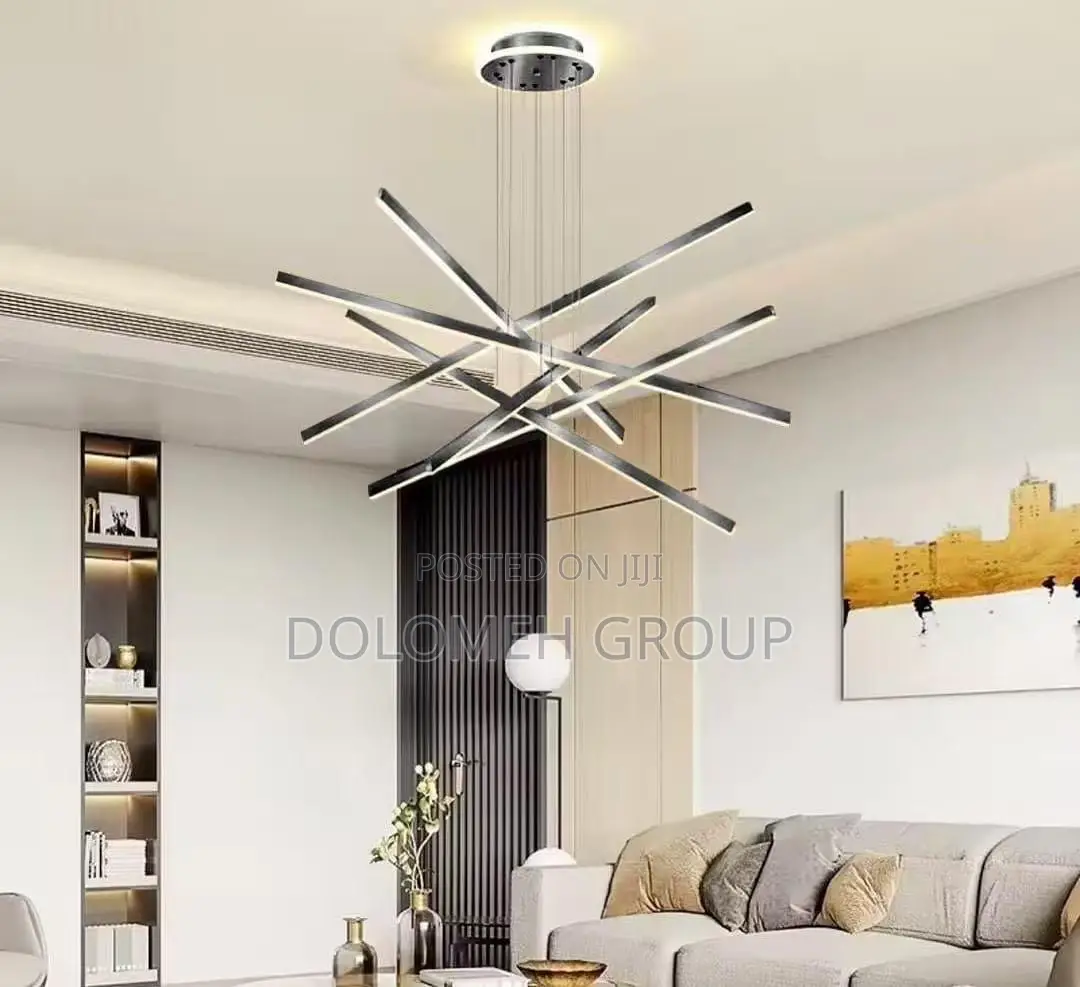 Geometric Line Chandelier