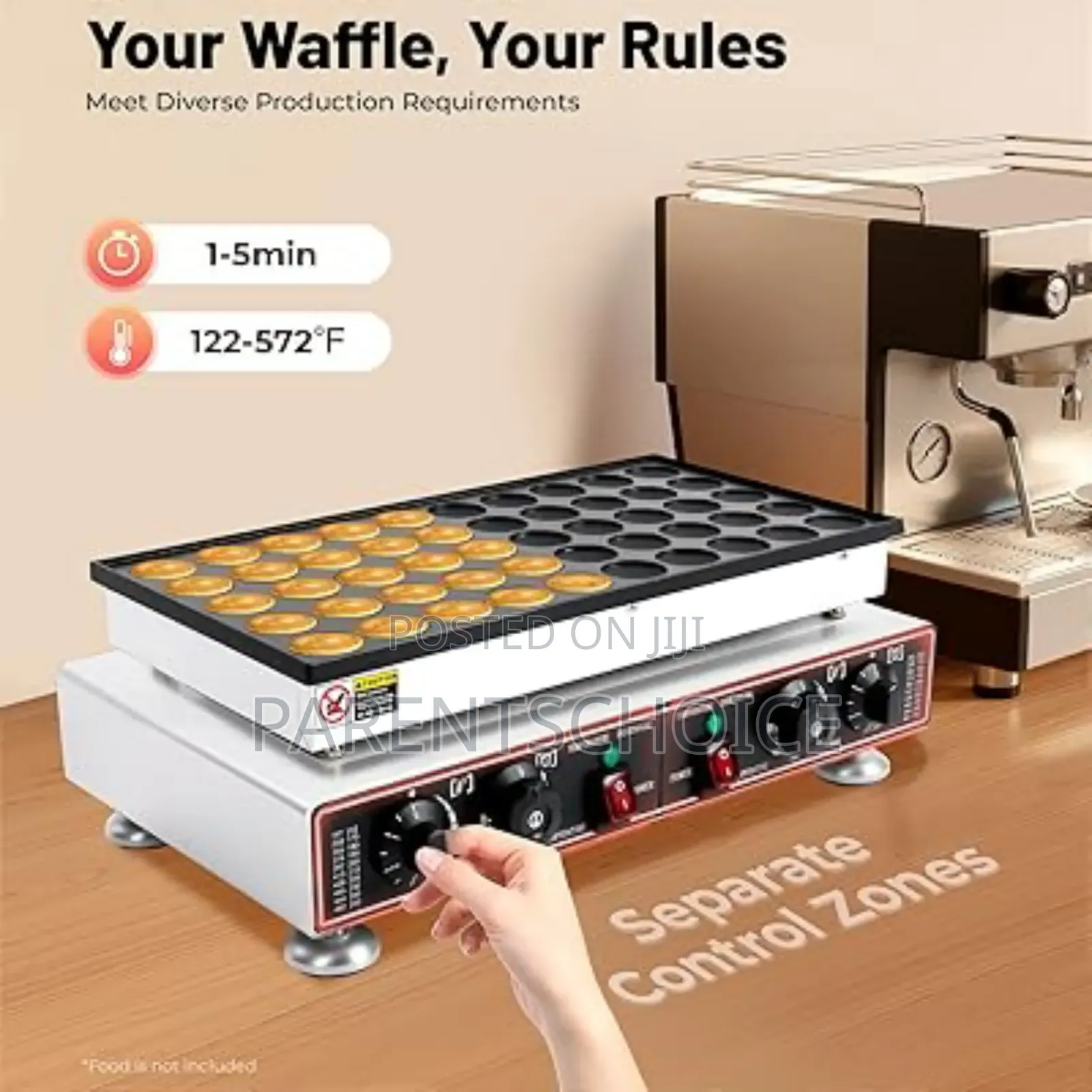 Nonstick Electric 50 Holes Mini Dutch Pancake Maker Iron Machine1700w