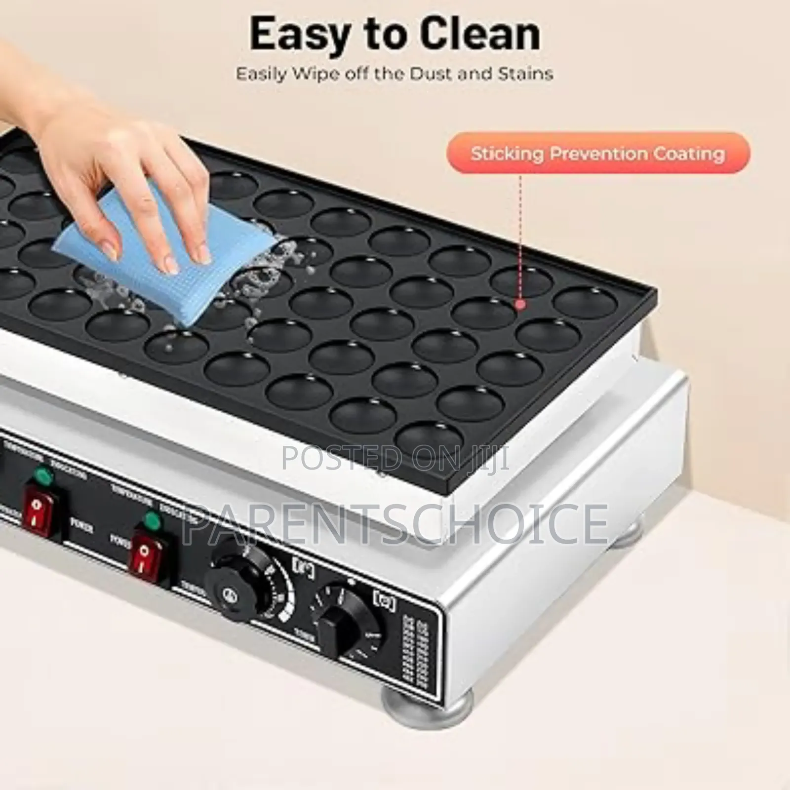 Nonstick Electric 50 Holes Mini Dutch Pancake Maker Iron Machine1700w