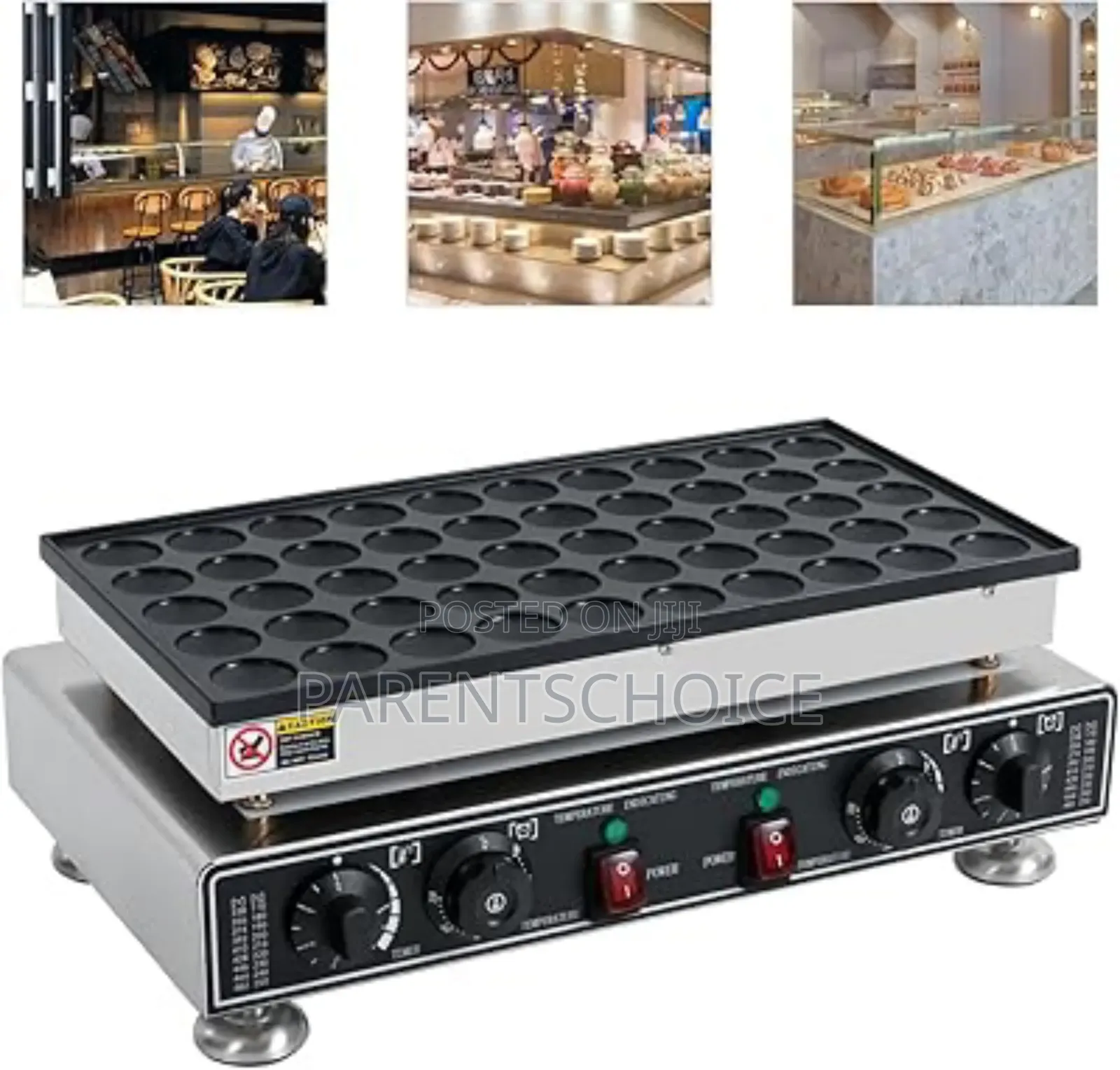 Nonstick Electric 50 Holes Mini Dutch Pancake Maker Iron Machine1700w