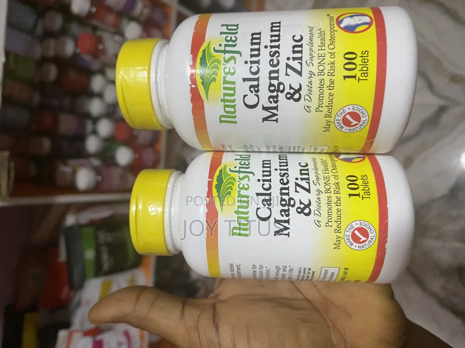 Nature’S Field Calcium Magnesium and Zinc 100 Tablets