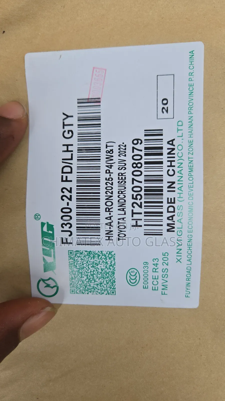 Toyota Landcrusier 2023 Door Glass Available