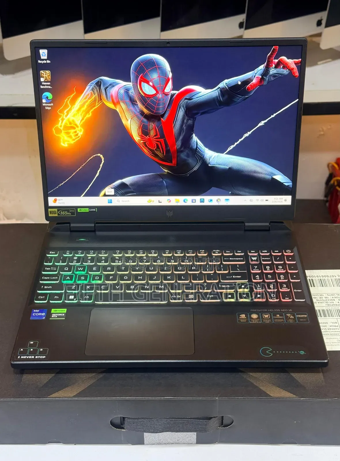 Laptop Acer Predator Helios Neo 16 32GB Intel Core i7 SSD 1.5T