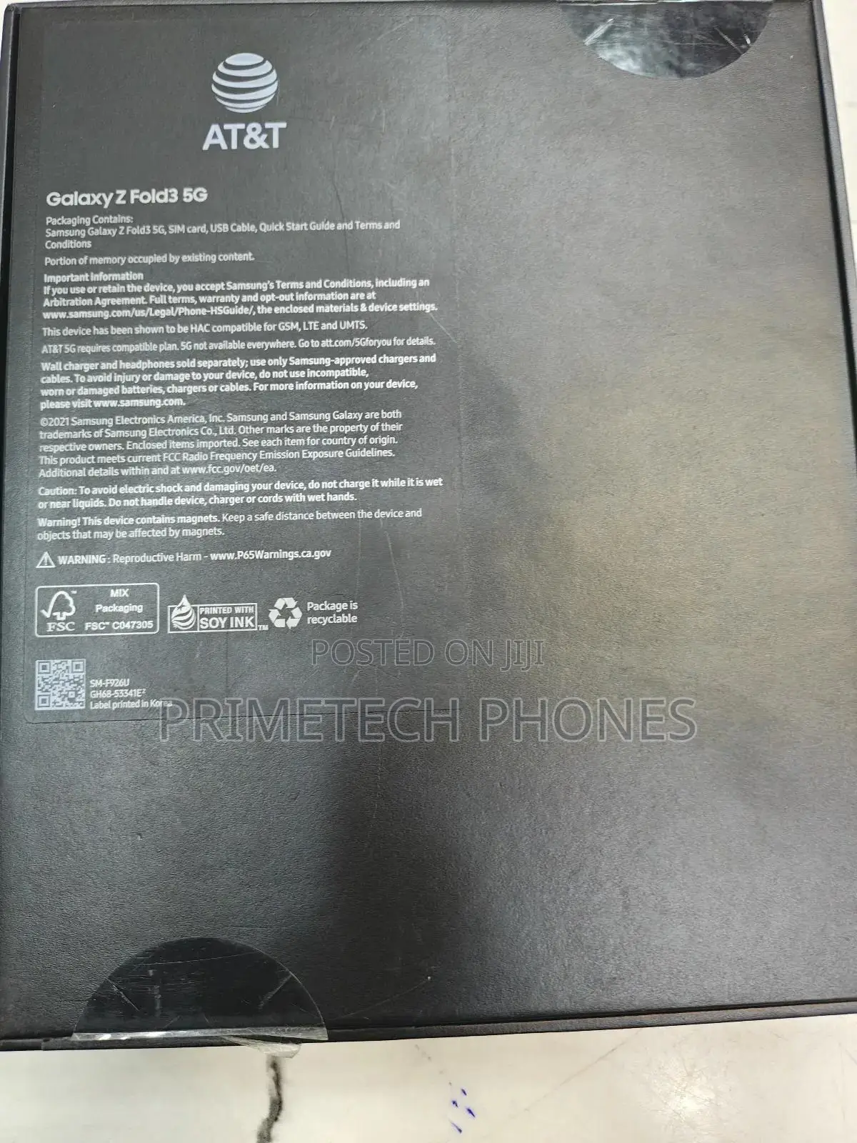 New Samsung Galaxy Z Fold 3 256 GB Green