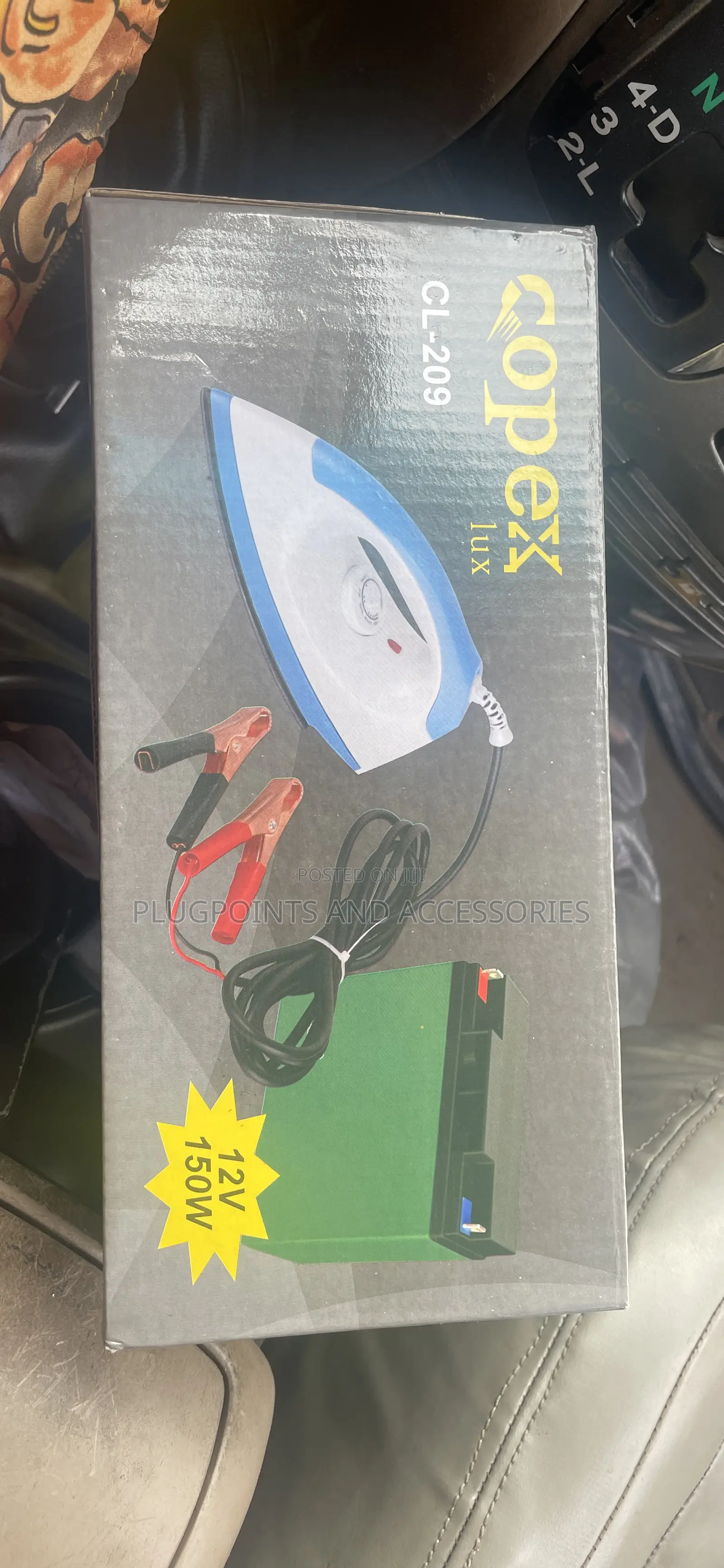 Battery Dry Iron 12v 150wattsa