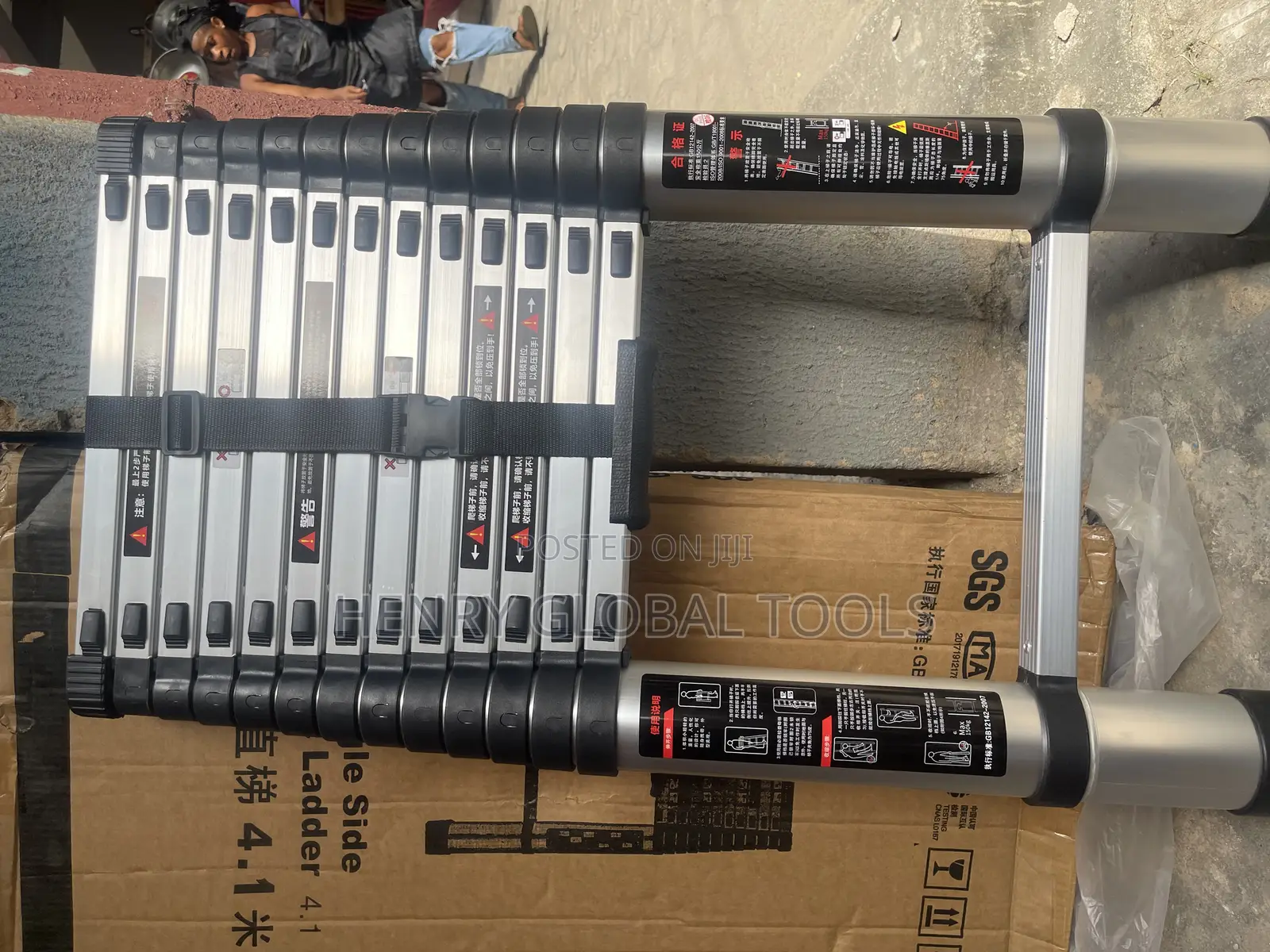 4.1meter Alliminium Heavy Duty Ladder