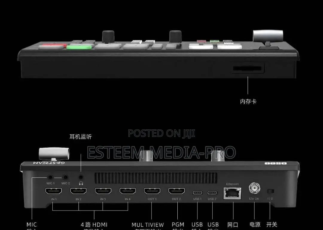 Osee Gostream Deck 4k Hdmi Live Streaming Video Switcher With Ndi|Hx3