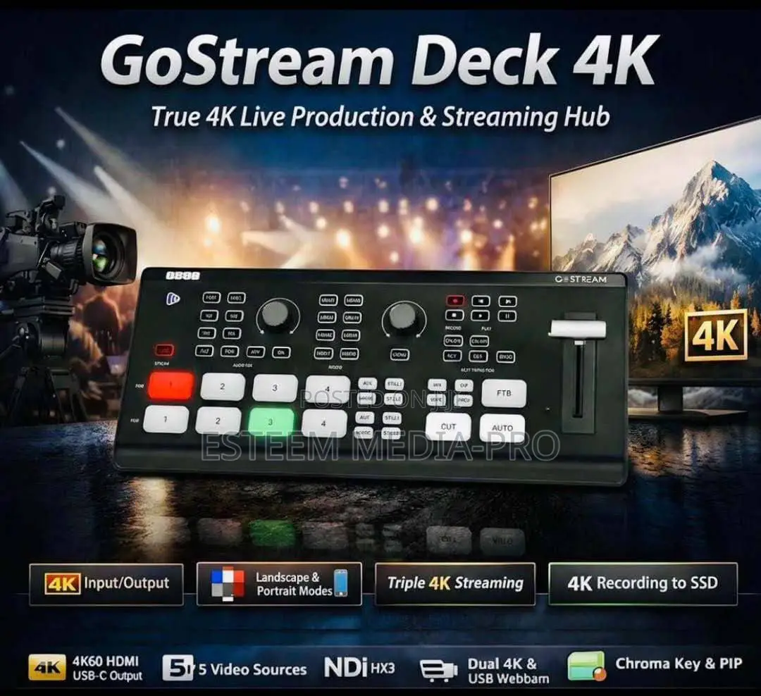 Osee Gostream Deck 4k Hdmi Live Streaming Video Switcher With Ndi|Hx3