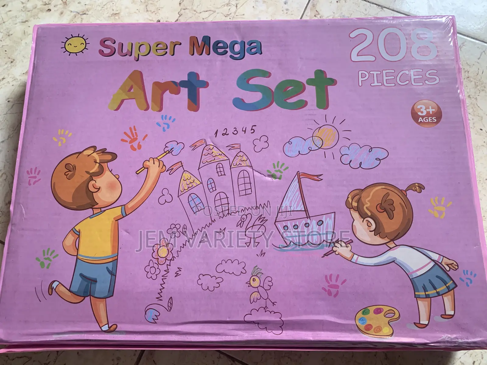 208 PCS Kids Super Mega Art Coloring Set