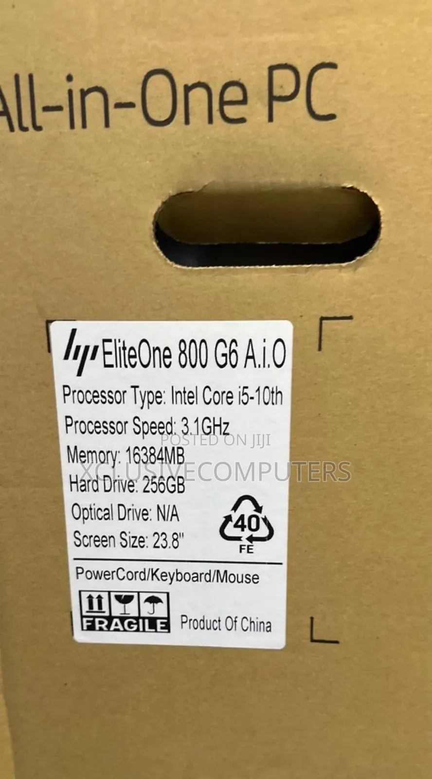 New Desktop Computer HP EliteOne 800 G6 16GB Intel Core i5 SSD 256GB