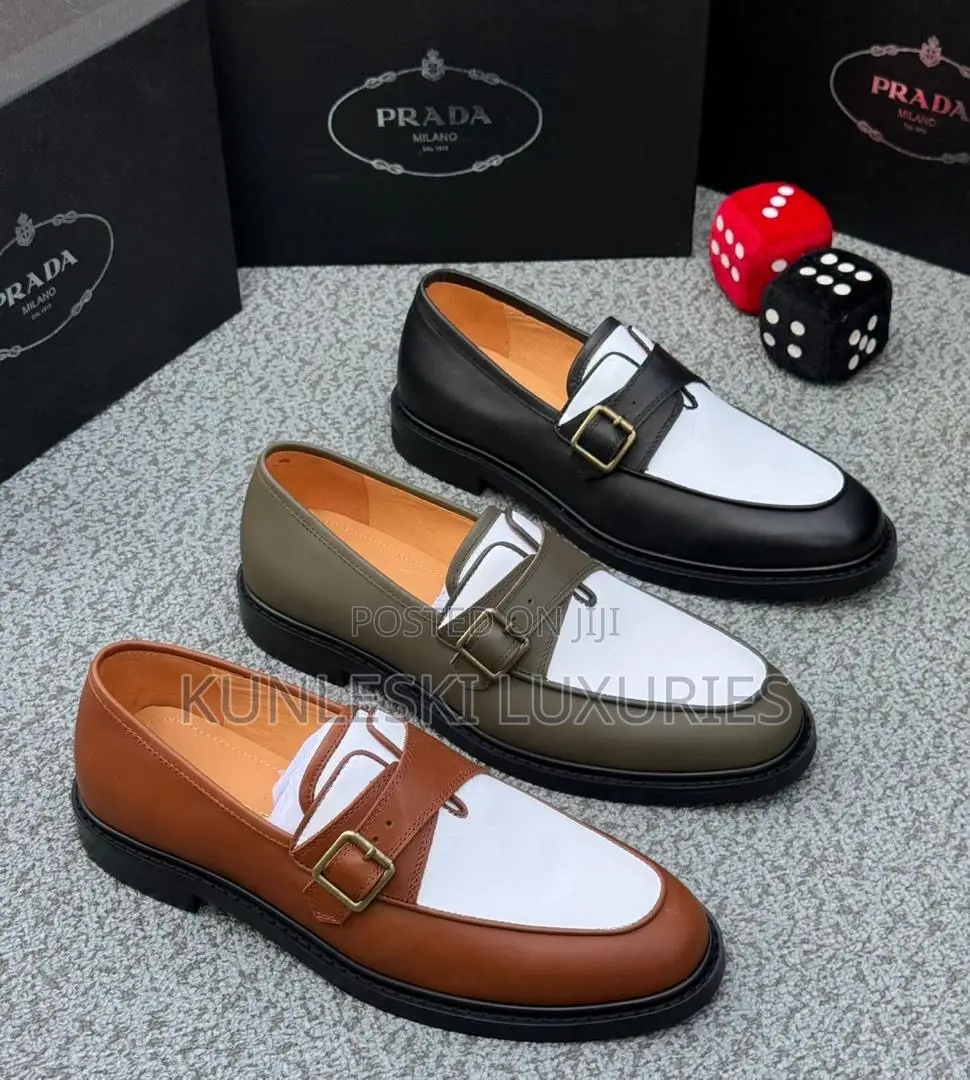 Original Prada Loafers Leather Shoes For Men’S