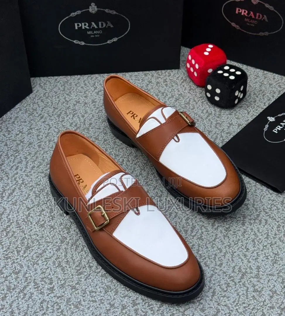 Original Prada Loafers Leather Shoes For Men’S