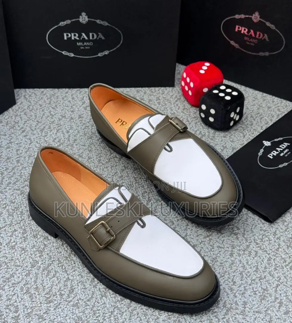 Original Prada Loafers Leather Shoes For Men’S