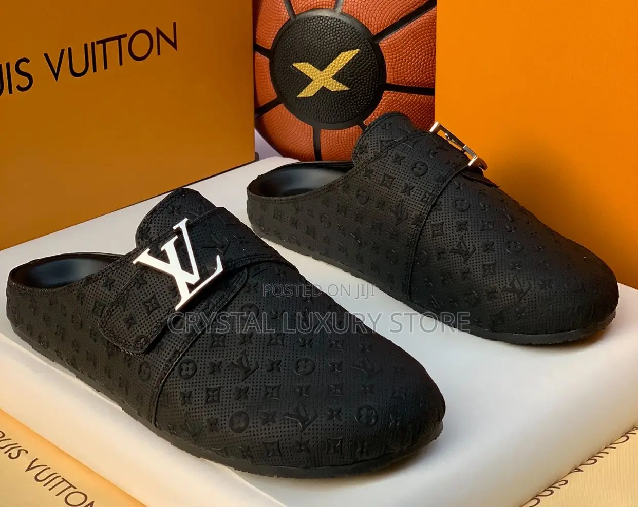 Louis Vuitton Quality Luxury Men Genuine Leather Half Shoe