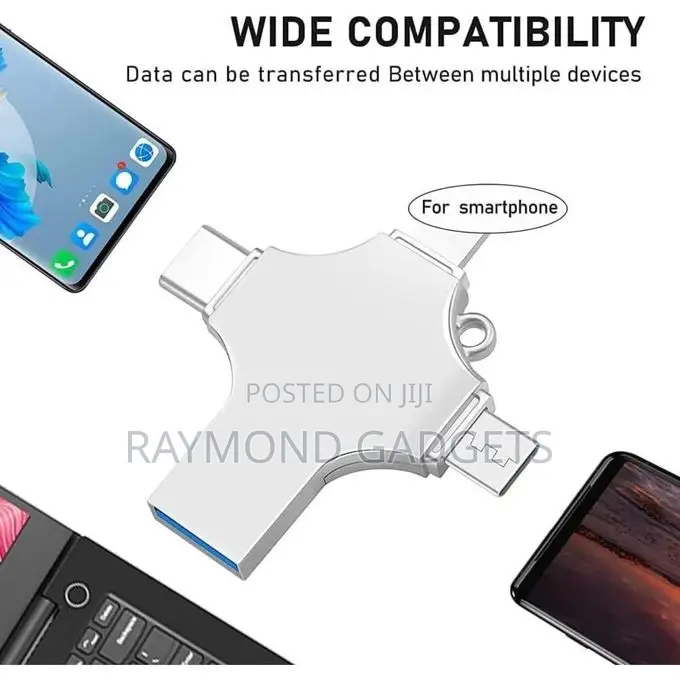 4-in-1 Otg Flash Drive – iPhone, Mac & Android 32gb