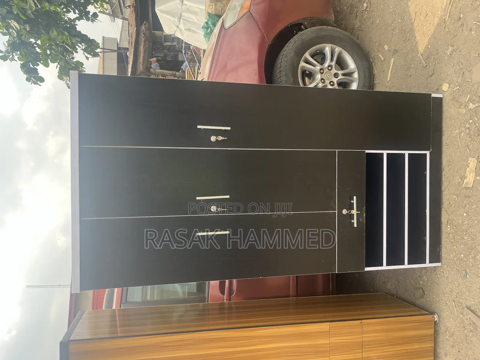 3ft by 6ft Wardrobe Black