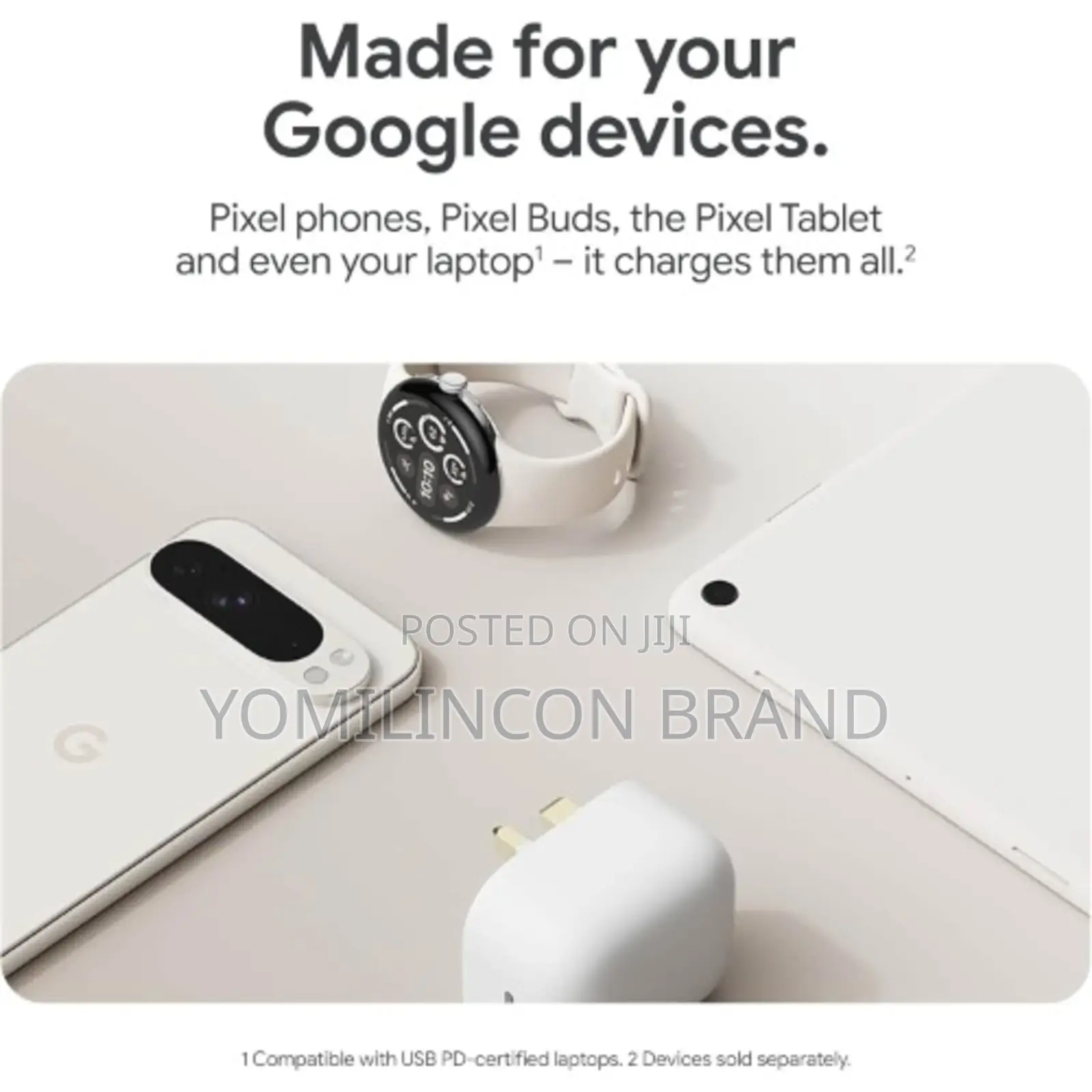 Google Pixel 45w Usb-C Power Charging Adapter