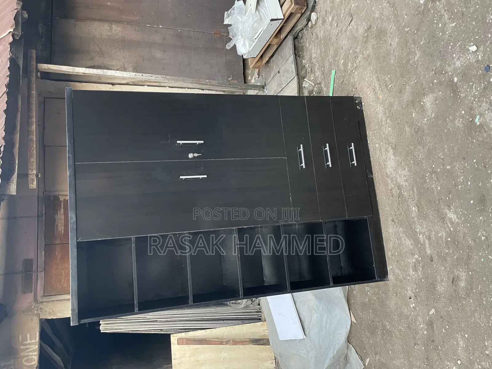 4ft by 6ft Wardrobe Black