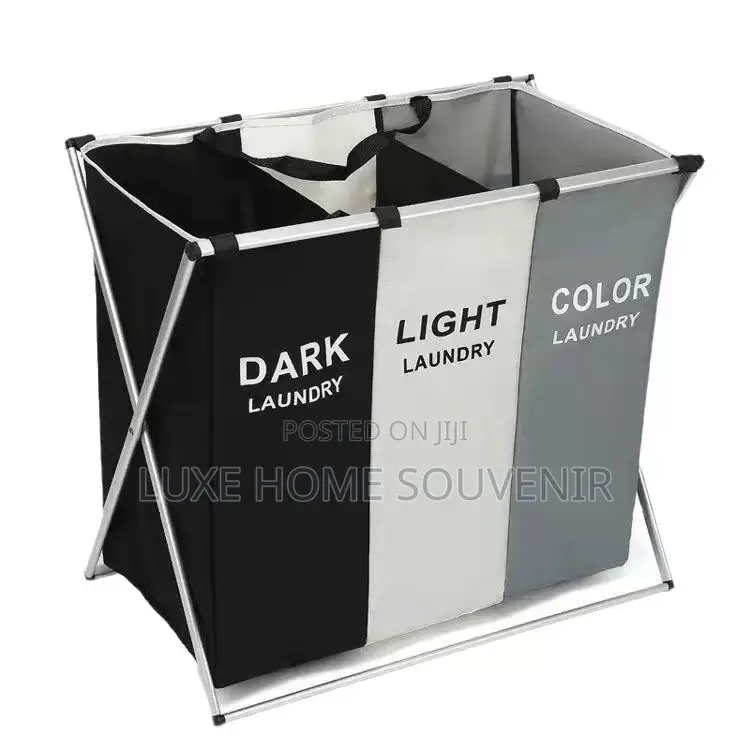 Dark Light Color Lundry Basket / 3 in 1 Lundry Bag