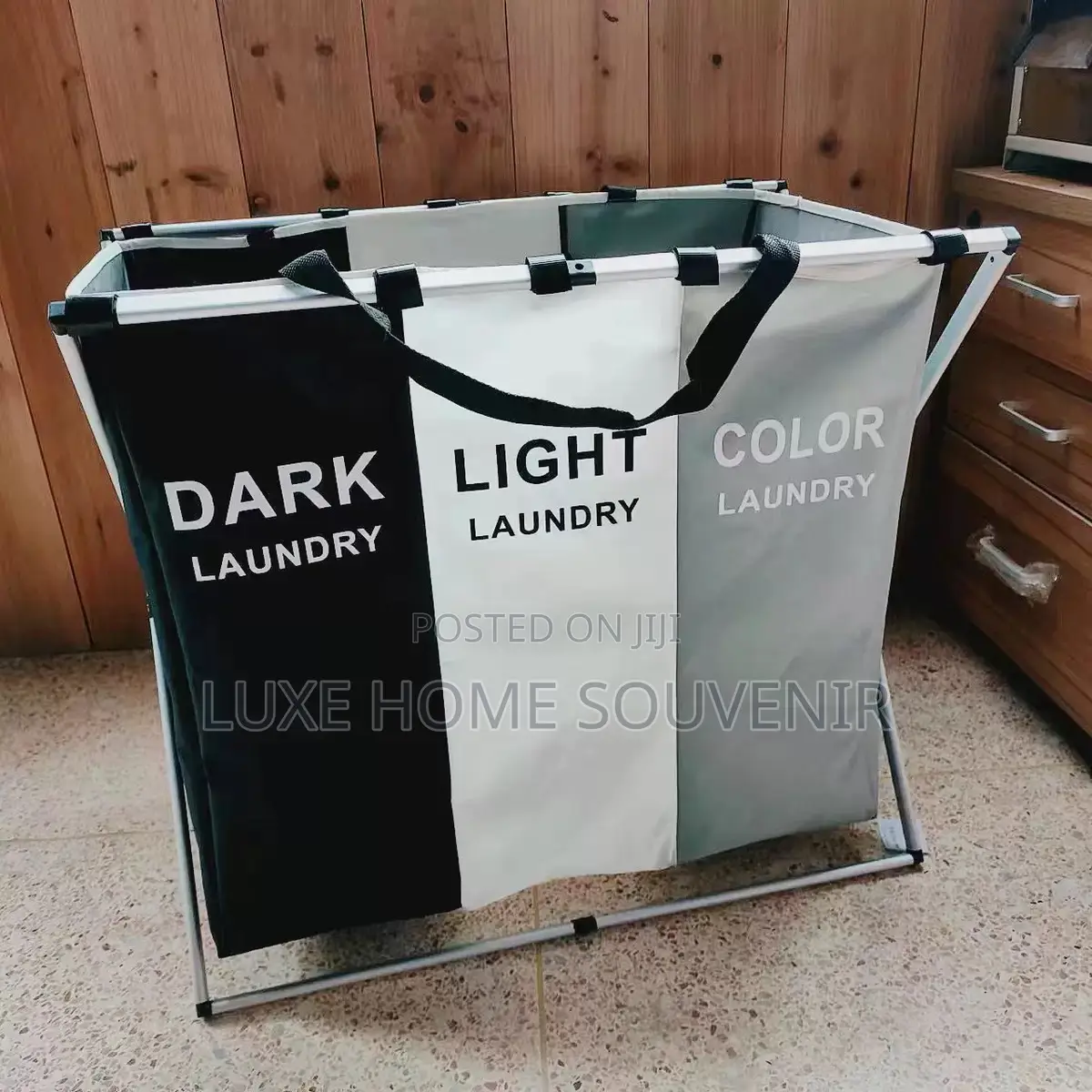 Dark Light Color Lundry Basket / 3 in 1 Lundry Bag