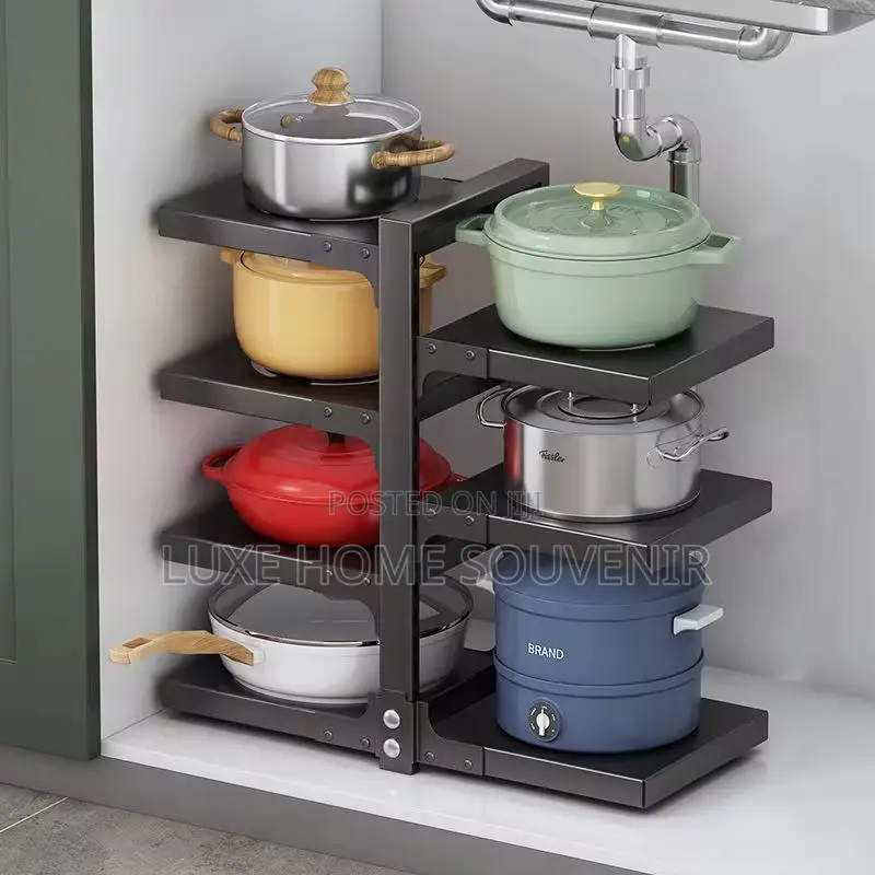 Multi Layer Kitchen Pot Storage Rack