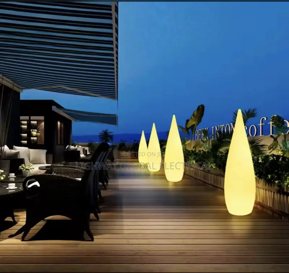 Hotel Restaurant Courtyard Garden Decoration Outdoor Luminous Lamp