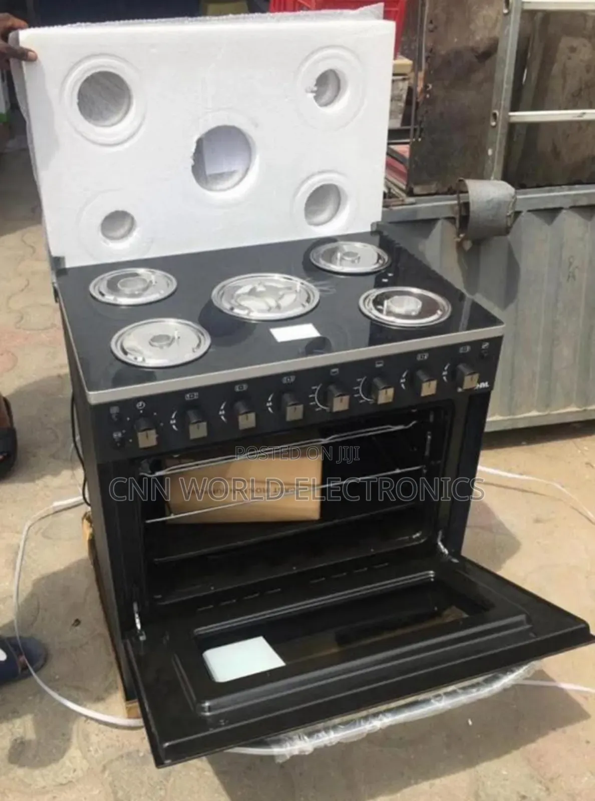 High Quality Bruhm Standing Gas Cooker 5burners Automatic Blue Flame