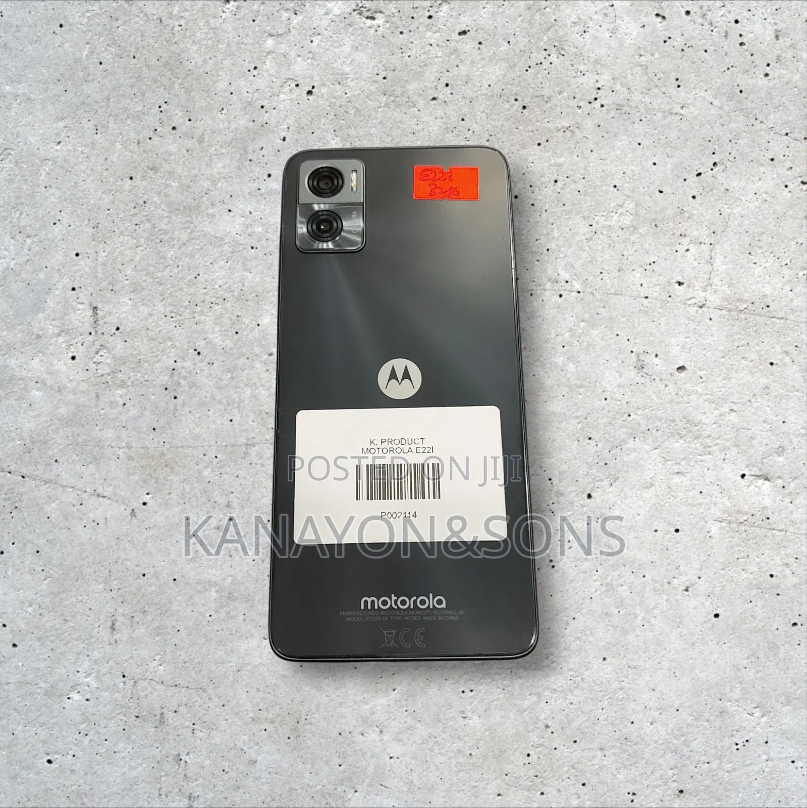 Motorola Moto E22i 32 GB Black