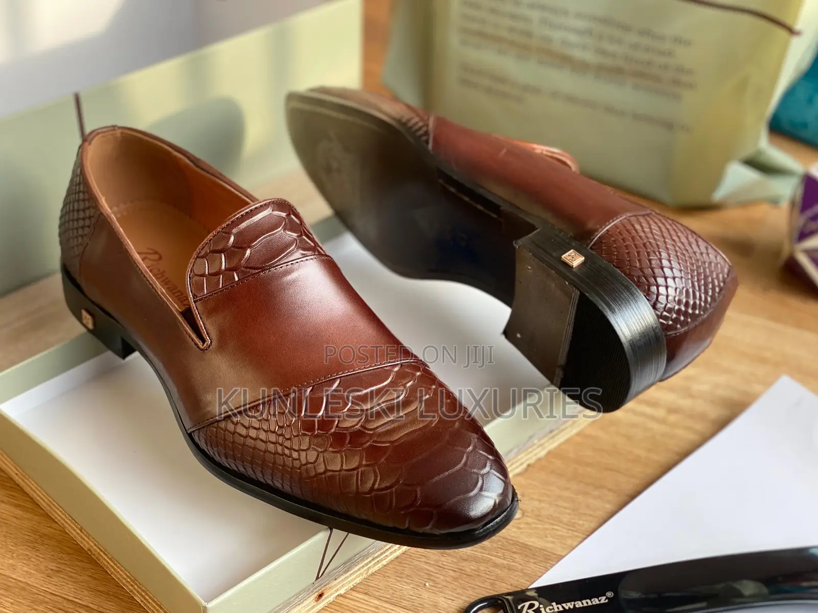 Original Richwanaz Brown Loafers Men’S Shoes