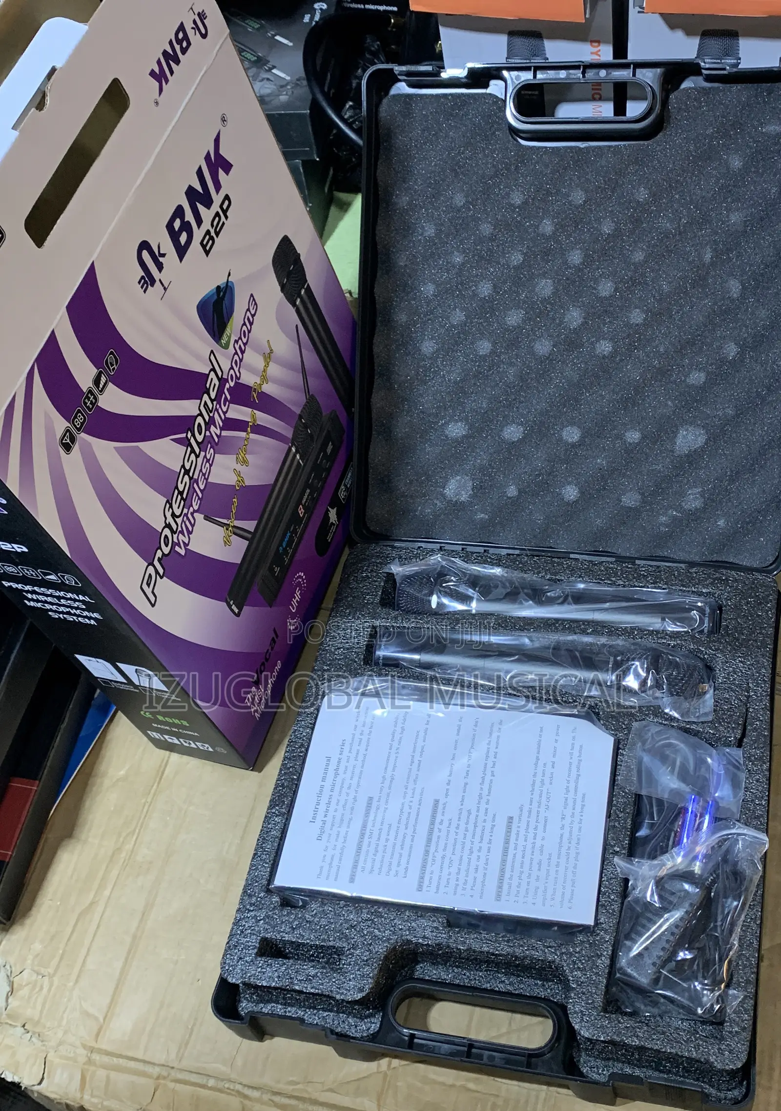 BNK -B2p Dual Vocal Box Set Wireless Microphone