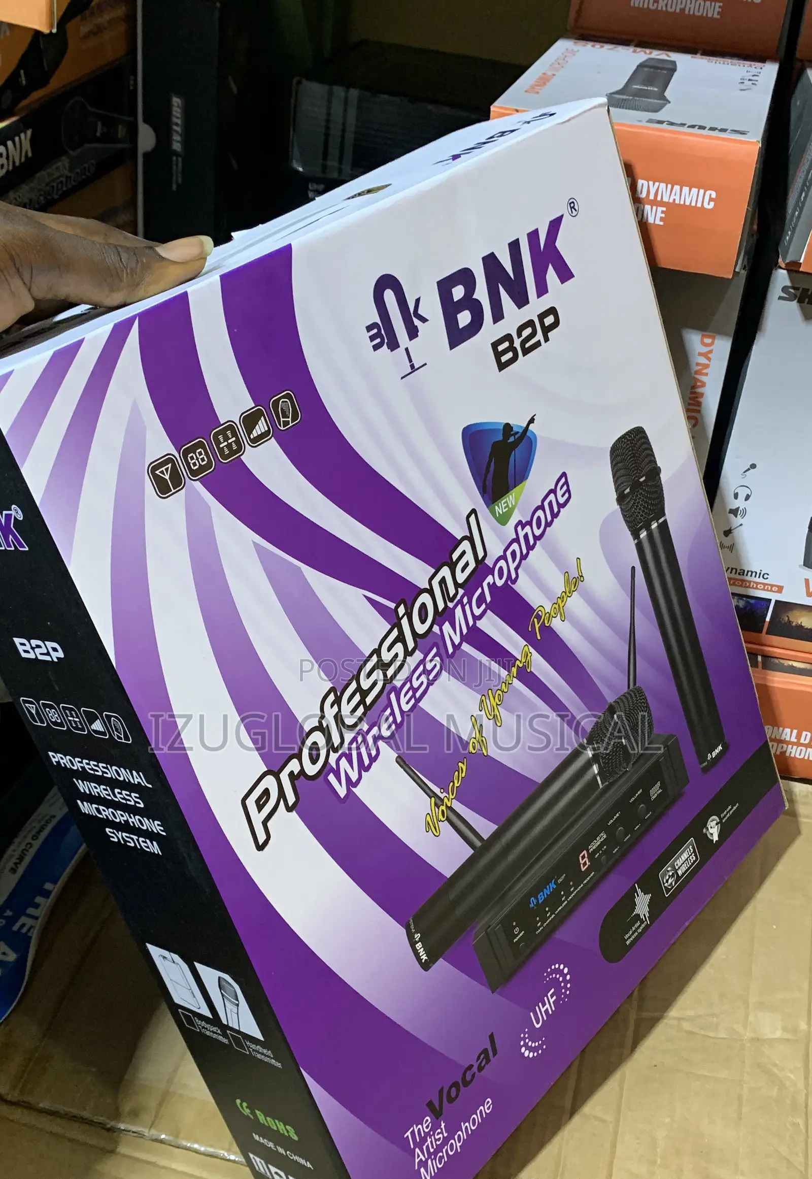 BNK -B2p Dual Vocal Box Set Wireless Microphone